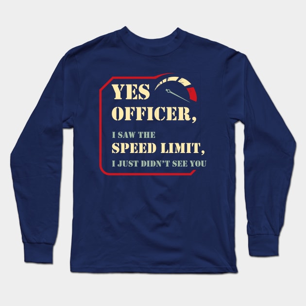 Retro Car Guy Enthusiast Long Sleeve T-Shirt by anilofex